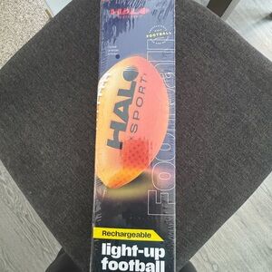 Rechargeable Light-Up Football - Orange